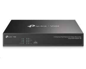 TP-Link VIGI NVR1004H-4P, videorekordér, 4 channels, 4xPoE, 1xSATA, 1x100Mb/s LAN, 2xUSB2.0, 1xHDMI,1xVGA