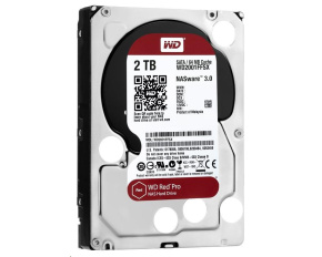 WD RED Pro NAS WD2002FFSX 2TB, SATA III 3.5", 64MB 7200RPM, 164MB/s, CMR