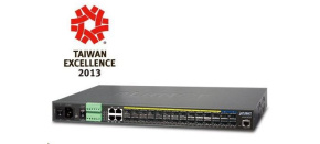 Planet MGSW-28240F Metro switch 24x SFP(DDM), 4x SFP+, 4x TP, AC+DC, DI/O, Web/SNMPv3, IGMPv3, IPv6