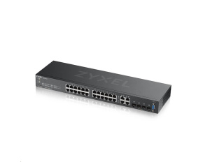 Zyxel GS2220-28 28-port L2 Managed Gigabit Switch, 24x gigabit RJ45, 4x gigabit RJ45/SFP