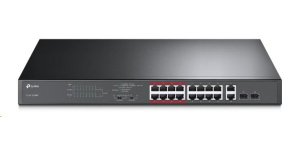 TP-Link CCTV switch TL-SL1218MP (16x100Mb/s, 2xGbE/2xSFP combo uplink, 16xPoE+, 250W)