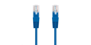 C-TECH kabel patchcord Cat5e, UTP, modrý, 0,25m