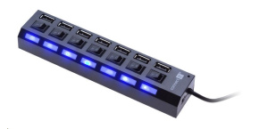 CONNECT IT USB hub Mighty switch, 7 ON/OFF portů