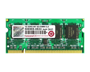 TRANSCEND SODIMM DDR2 1GB 667MHz 128Mx8 CL5 JetRam™