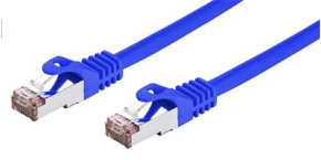 C-TECH kabel patchcord Cat6, FTP, modrý, 2m