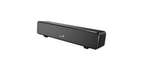 GENIUS repro USB SoundBar 100/ drátový/ 6W/ USB/ 3,5" jack/ černý