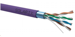 Instalační kabel Solarix FTP, Cat5E, drát, LSOH, cívka 500m SXKD-5E-FTP-LSOH