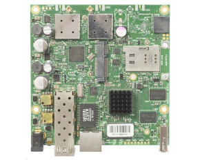 MikroTik RouterBOARD RB922UAGS-5HPacD,720MHz CPU,128MB RAM, 1x LAN, 1x SFP slot, 1xminiPCIe slot + SIM, vč.L4