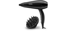 BaByliss D563DE fén, 2100 W, 2 rychlosti, 3 teploty, studený vzduch, s difuzérem, černý