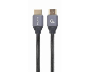 GEMBIRD Kabel HDMI 2.0, 2m, opletený, černý, blister