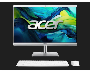 ACER PC AiO Aspire C24-195ES Core Ultra 5-125U,23.8" 1920x1080,16GB,512GB,Intel Graphics,Win11Pro,White,Silver