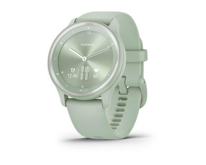 Garmin vívomove Sport pouzdro Cool Mint, silikonový řemínek Silver, EU