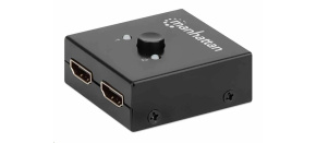 Manhattan HDMI rozdělovač, 4K Bi-Directional 2-Port HDMI Splitter/Switch, 4K@30Hz, černá