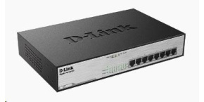 D-Link DGS-1008MP 8-port Gigabit PoE switch, 8x gigabit PoE RJ45, PoE budget 140W