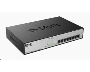 D-Link DGS-1008MP 8-port Gigabit PoE switch, 8x gigabit PoE RJ45, PoE budget 140W