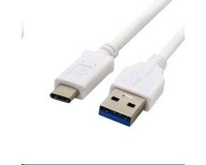 C-TECH kabel USB 3.0 AM na USB-C kabel (AM/CM), 2m, bílý