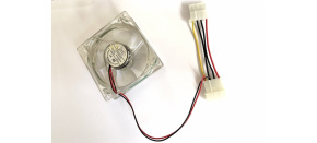 EUROCASE ventilátor 80mm, 12V/0,14A, prosvětlený RGB (molex)