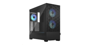 FRACTAL DESIGN skříň Pop Air RGB Black TG Clear Tint, 2x USB 3.0, bez zdroje, ATX