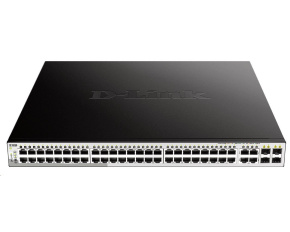 D-Link DGS-1210-52MP 52-Port Gigabit Smart+ PoE Switch, 48x GbE PoE+, 4x RJ45/SFP, PoE 370W