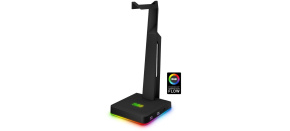 CONNECT IT NEO Stand-It RGB stojánek na sluchátka + USB hub, černá