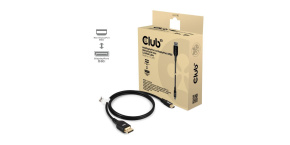 Club3D Kabel MiniDisplayPort na DisplayPort 2.1 Certifikovaný, Oboustranný, 10K60Hz, DSC1.2, UHBR10, 1m