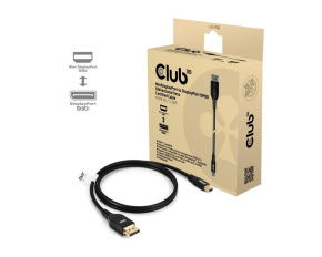 Club3D Kabel MiniDisplayPort na DisplayPort 2.1 Certifikovaný, Oboustranný, 10K60Hz, DSC1.2, UHBR10, 1m