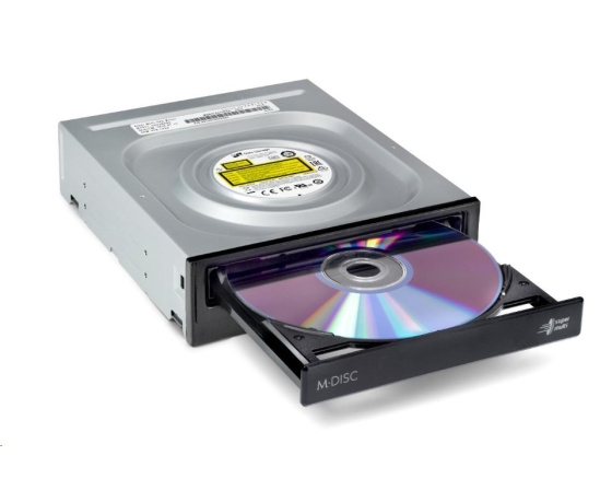 HITACHI LG - interní mechanika DVD-W/CD-RW/DVD±R/±RW/RAM/M-DISC GH24NSD5, 24x SATA, Black, bulk bez SW