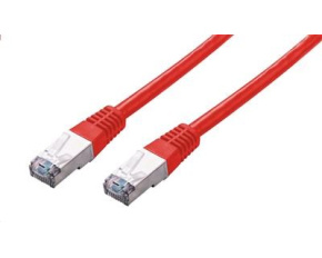 C-TECH kabel patchcord Cat5e, FTP, červený, 2m