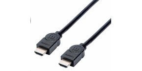 Manhattan HDMI kabel, ARC, 3D, 4K@30Hz, Shielded, 1.5m, černá