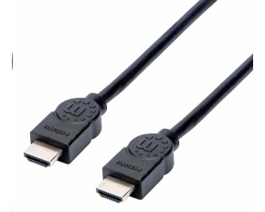 Manhattan HDMI kabel, ARC, 3D, 4K@30Hz, Shielded, 1.5m, černá