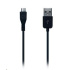 CONNECT IT Wirez kabel HQ microUSB - USB, černý, 2m