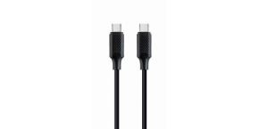 GEMBIRD Kabel USB PD (Power Delivery), 100W, Type-C na Type-C kabel (CM/CM), 1,5m, datový a napájecí, černá