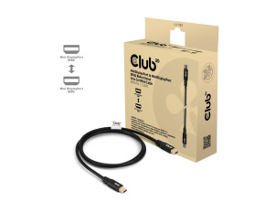 Club3D Kabel MiniDisplayPort 2.1 Certifikovaný, 10K60Hz, DSC1.2, UHBR10, 1m