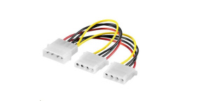 PREMIUMCORD Kabel napájecí HDD 5,25"-2x5,25" (molex)