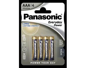 Panasonic Alkalická baterie LR03EPS/4BP Everyday Power (Blistr 4 ks)