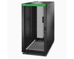 APC Easy Rack 600mm/24U/1000mm, with Roof, Side panel, castors, feet and 4 Brackets, No Bottom, black