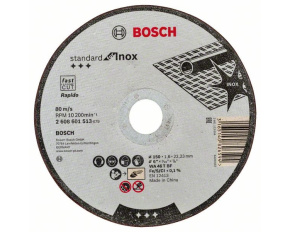 BOSCH dělicí kotouč rovný Standard for Inox, WA 46 T BF, 150 mm, 22,23 mm, 1,6 mm