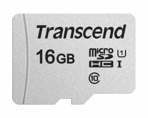 TRANSCEND MicroSDHC karta 16GB 300S, UHS-I U1 + adaptér