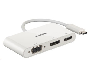 D-Link DUB-V310 3-in-1 USB-C to HDMI/VGA/DisplayPort Adapter