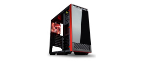 IN WIN skříň 503 Black, Midi Tower, průhledný bok, USB 3.0, bez zdroje, Black