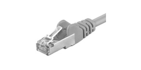 PREMIUMCORD Patch kabel CAT.6 F/UTP, RJ45-RJ45, AWG 26 3m šedá