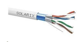 Instalační kabel Solarix CAT6A FFTP šedý Dca s2 d2 a1 500m SXKD-6A-FFTP-LSOH