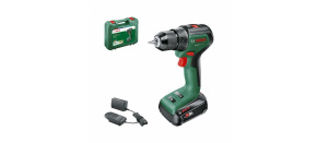 BOSCH UniversalDrill 18V-60 akumulátorový vrtací šroubovák, 60 Nm, 13mm rychloupínací sklíčidlo, 1x akumulátor PBA 18V 2