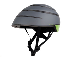 ACER Foldable Helmet (skládací helma), šedá se zeleným reflexním pruhem vzadu, velikost M (56-59 cm), 340 gr