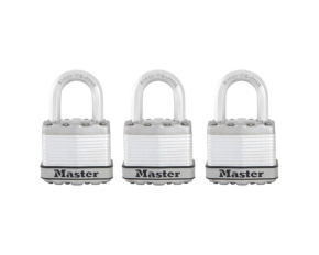 MasterLock Excell M1EURTRI Set 3 ks titanových visacích zámků