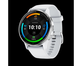 Garmin Venu® 3, Silver/White, Silicone band