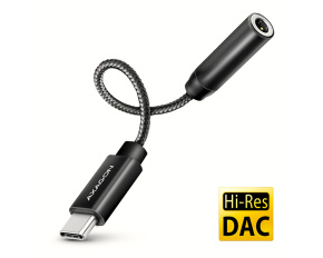 AXAGON ADA-HC, USB-C na 3.5mm jack - Hi-Res DAC audio adaptér, 384kHz/32bit, stereo