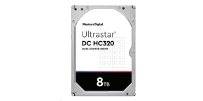 Western Digital Ultrastar® HDD 8TB (HUS728T8TALN6L4) DC HC320 3.5in 26.1MM 256MB 7200RPM SATA 4KN S