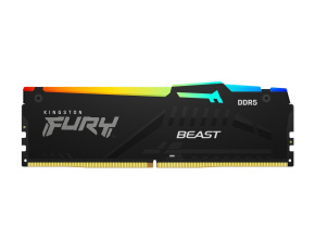 KINGSTON DIMM DDR5 16GB 6000MT/s CL30 Non-ECC FURY Beast RGB EXPO, Černá