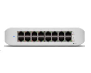 UBNT UniFi Switch USW-Lite-16-PoE [16xGigabit, 8x PoE out 45W, 802.3at/af, 16Gbps]